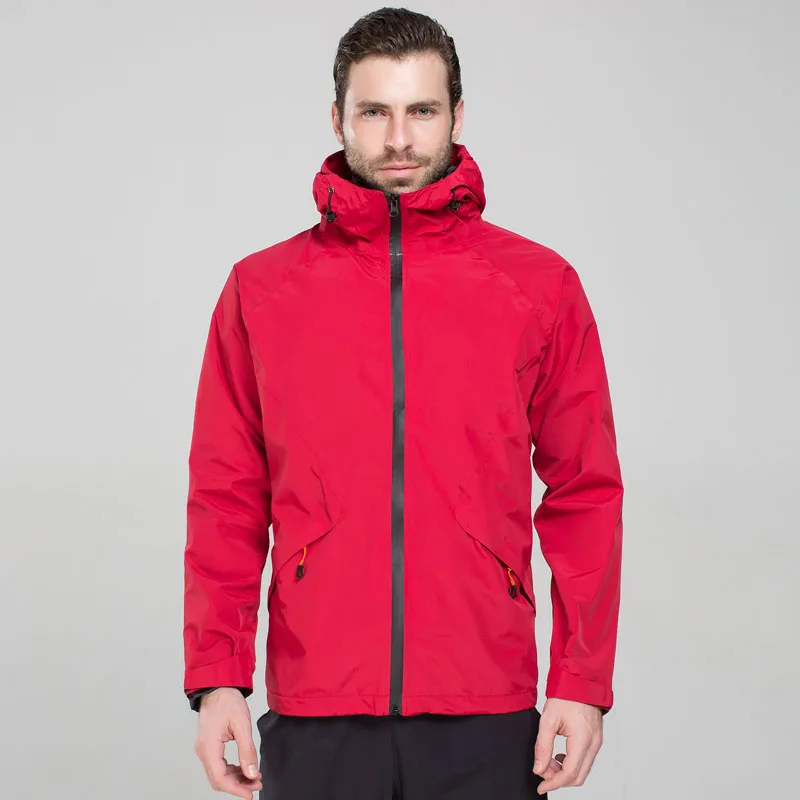 Men Red NUONEKO походные куртки для женщин и мужчин осенние уличные пальто для рыбалки треккинг спортивная ветровка водонепроницаемая куртка JN02 - Цвет: Men Red