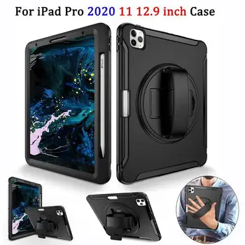 

For iPad Pro 12 9 Case 2020 Tablet Case Cover with Pencil Holder TPU + PC Shockproof Case For iPad 11 12.9 Case 2020 Cover