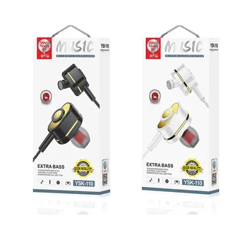 

Ysk-110 New Style Wired Earphones 3.5 Universal Handphone Moving Coil High Bass Students Steer-By-Wire Game Headphones Wholesale