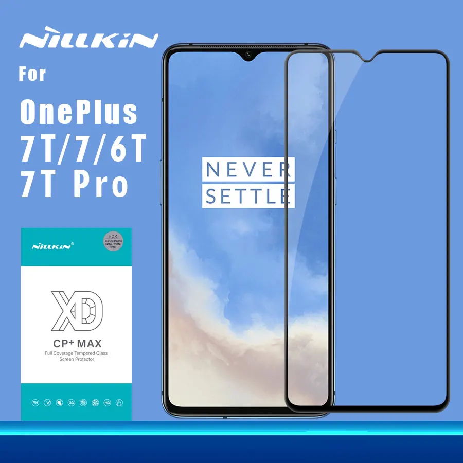

Nillkin XD CP+MAX Full Cover Glass for oneplus 7T 7 6t Tempered Glass Nilkin Screen Protector Film for one plus 6t 7T 7 Glass