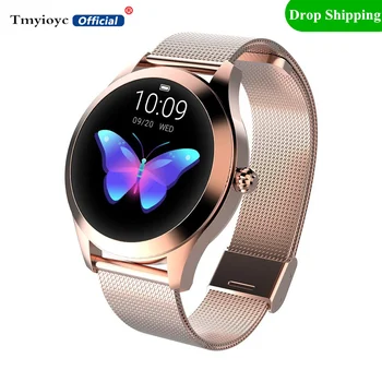 

IP68 Waterproof Smart Watch Women Fitness Bracelet Heart Rate Sleep Monitor Smartwatch for IOS Android KW10 Watch Drop Shipping