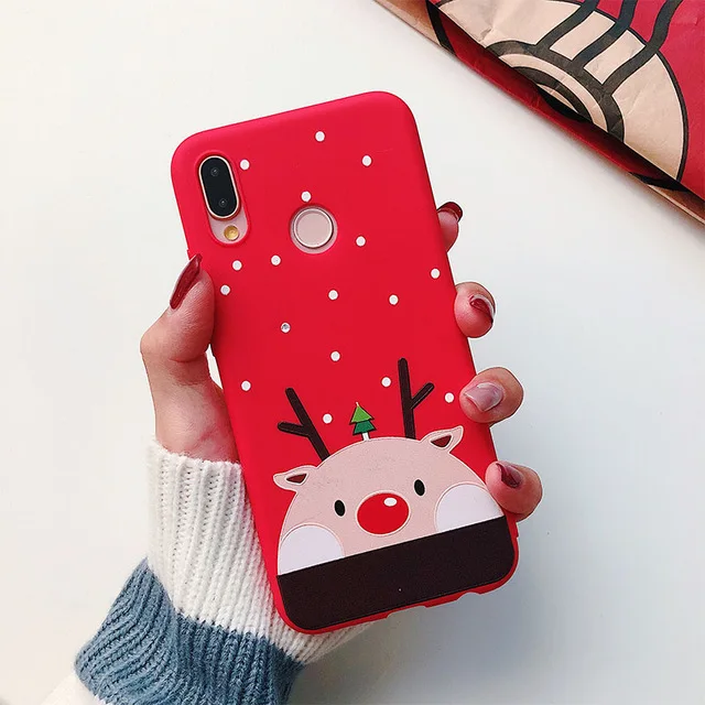 Pattern 1 Рождественский мультяшный чехол для Xiao mi Red mi Note 7 8 5 6 Pro K20 7A противоударный чехол для mi 8 9 SE 9T A3 A2 Lite A1 Рождественский подарок чехол - Цвет: Pattern 1