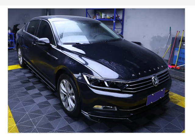 LAYGU 2 Stück Autoscheinwerfer Schutzfolie Scheinwerfer Transparent Schwarz  TPU Aufkleber, Für VW Passat B8 2015-2020 NEMS 2019-On