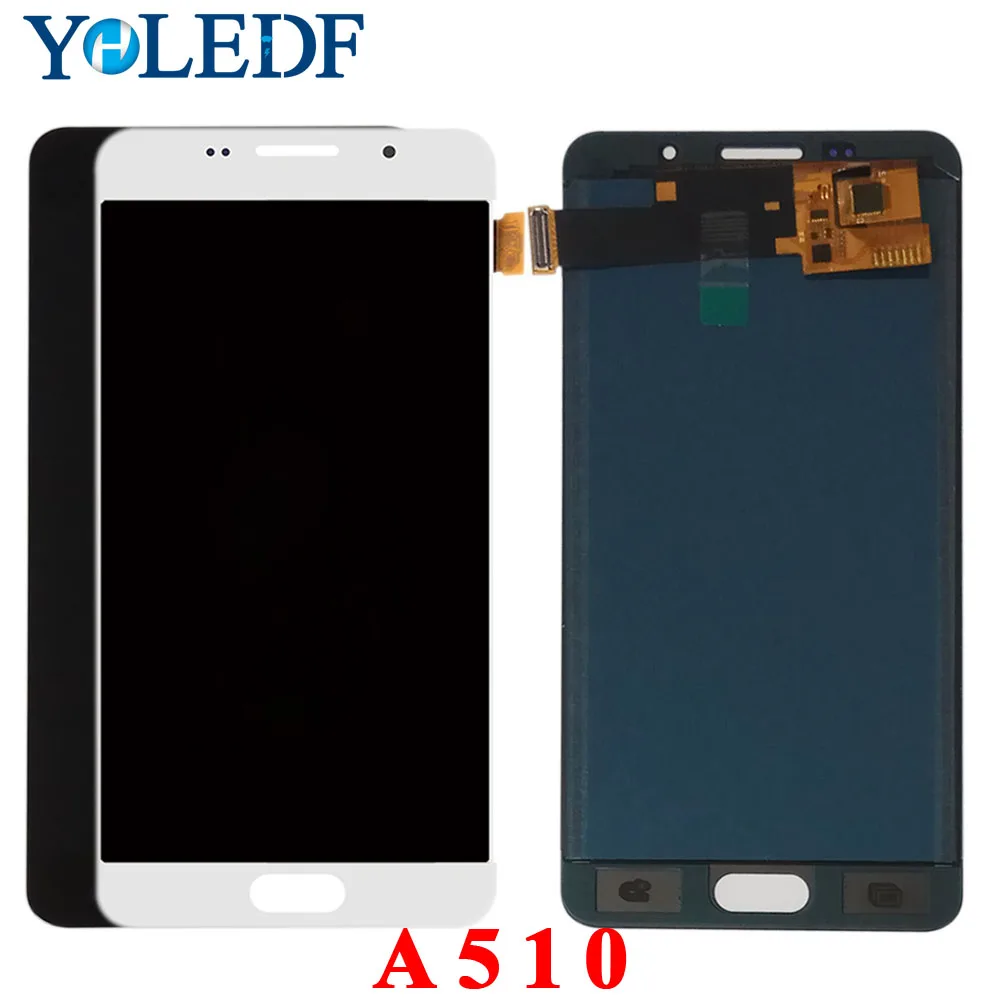 ЖК дисплей 5 2 дюйма для Samsung A5 2016 A510 A510F A510M SM A510FD A510Y сенсорный экран дигитайзер в