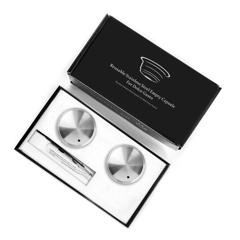 

2Pcs Reusable Coffee Capsule Filter Baskets Refillable Dripper for Nestle Coffee Machines Kitchen Accessories