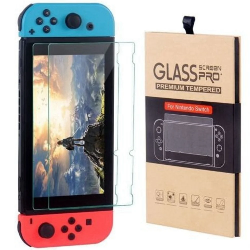 

KISSCASE 9H Premium Tempered Glass For Nintend Switch Glass Anti-fingerprint Screen Protector For Nintendo Switch Tempered Glass