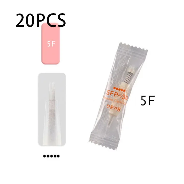 20pcs 5F Charmant 2 Полуперманентная тату цифровая машина Dermografo макияж тату машина комплект для бровей губ подводка для глаз микроблейдинг ручка - Цвет: 20pcs 5F