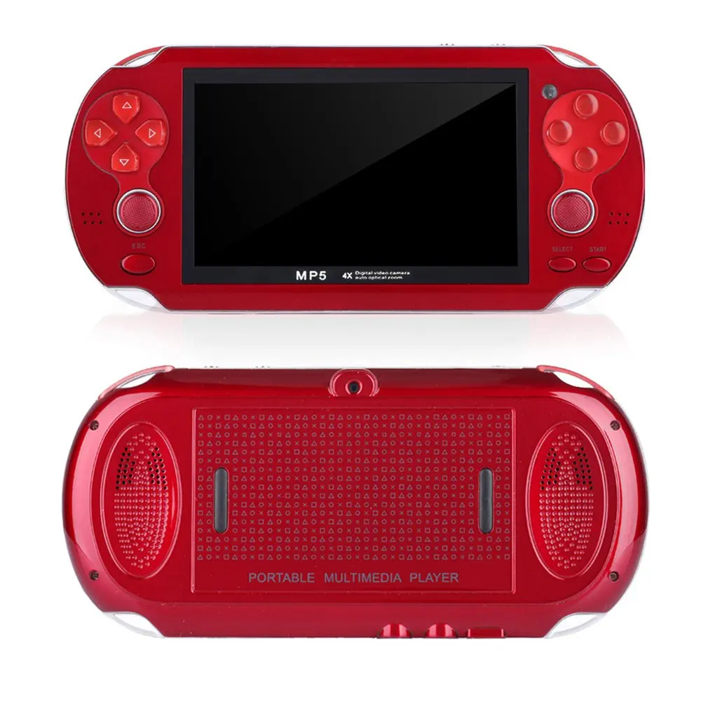 Мини игровая консоль для Playstation игра для psp машина двойной джойстик 4,3 дюймов экран 8G память видео камера MP4