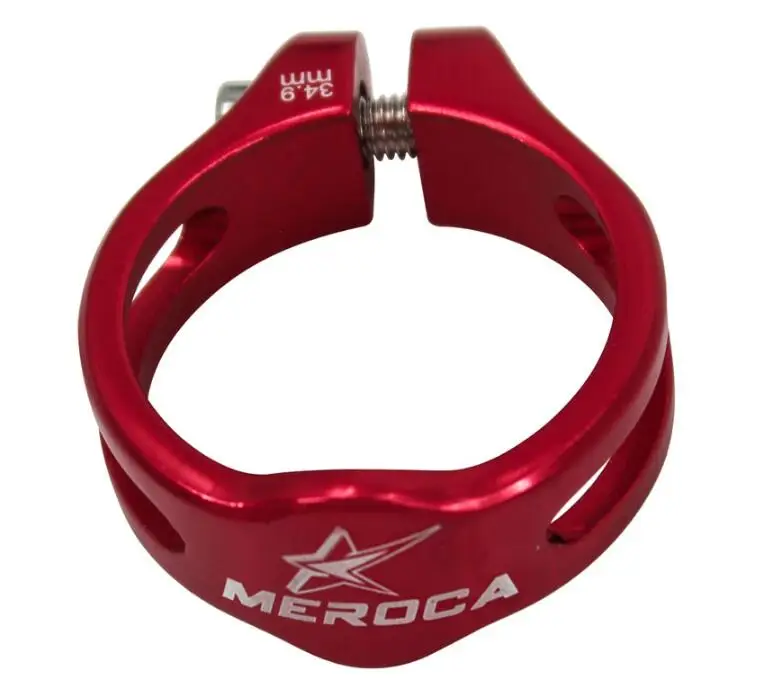 red MEROCA MTB горный велосипед, ультра-светильник, алюминиевый сплав, замок, подседельный штырь, подседельная трубка, Зажим 34,9 мм, подходит для 31,6 мм подседельной трубы - Цвет: red