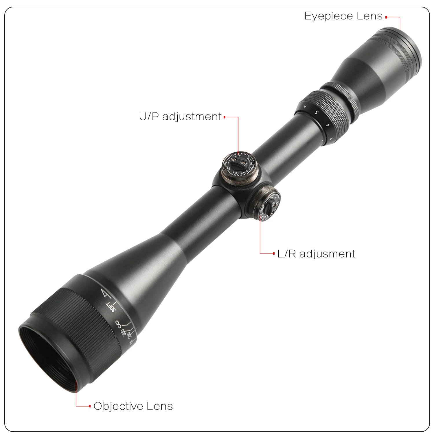 3-9x40 Riflescope тактический оптический прицел снайперской винтовки охотничьи винтовки дальности страйкбол прицел для страйкбола пневматические пистолеты