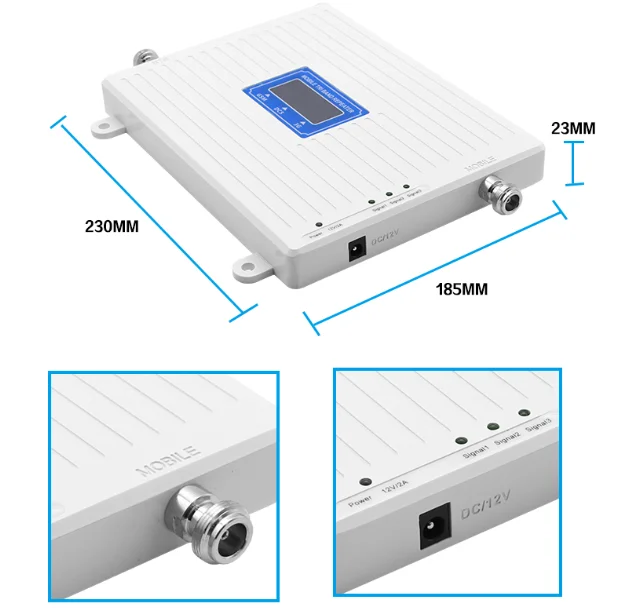 GSM DCS WCDMA 900+ 1800+ 2100 трехдиапазонный мобильный усилитель сигнала 2G 3g 4G LTE сотовый ретранслятор GSM 3g 4G Усилитель сотового телефона