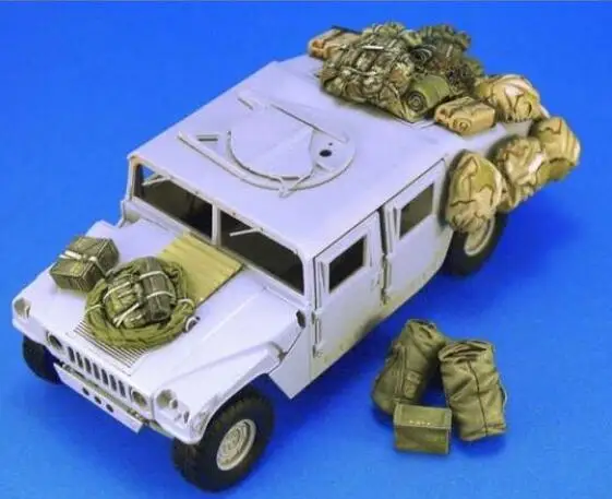1/35 масштаб Неокрашенная Смола рисунок укладка Набор Для Hummer GK рисунок