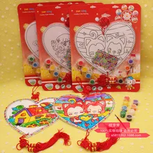 Стиль двусторонний китайский узел живопись полупрозрачные детские развивающие раскраски игрушки ручной работы