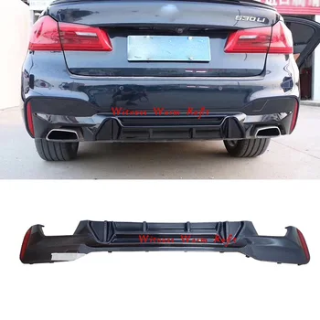 

For G30 Rear Diffuser Bumper Lip spoiler For BMW 5 Series G30 G31 M sport Unpainted FRP Carbon Fiber splitter 16-UP