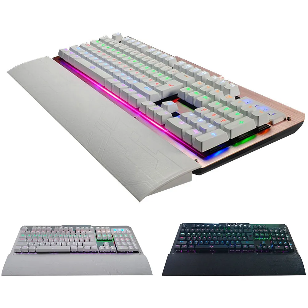 

Keyclick Really Mechanical Keyboard Internet Cafes Metal Mechanical Keyboard 104 Key Game LED Backlit Keyboard Wholesale K26