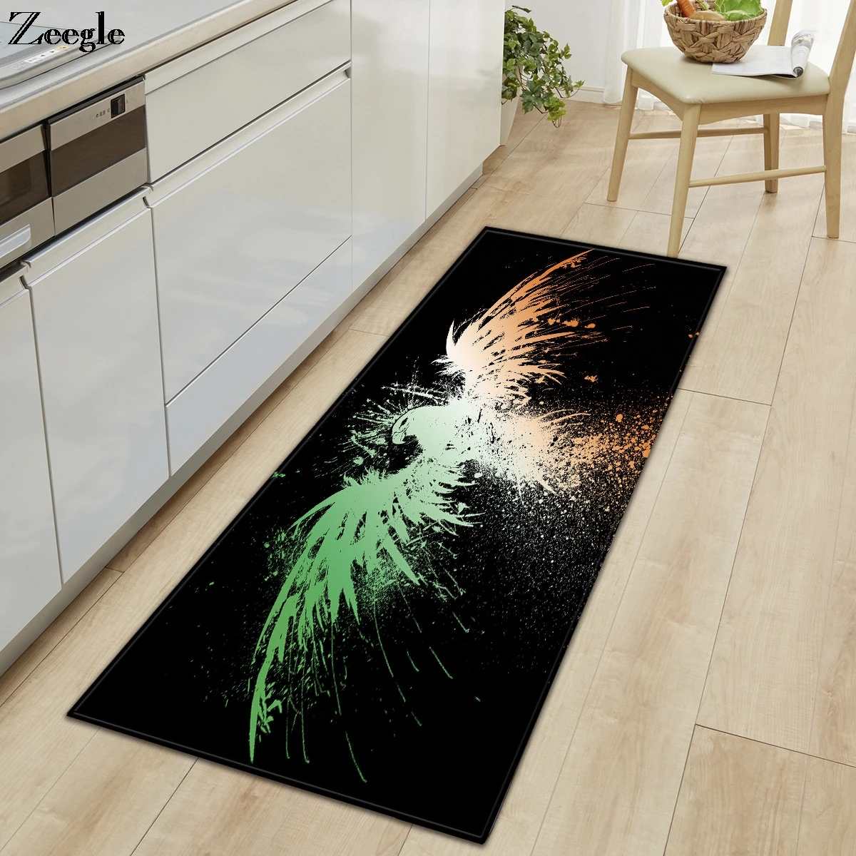 Zeegle Carpet Printed Eagle Rectangle Carpet Living Room Decoration Foot Rug Anti-slip Kitchen Floor Mat Home Door Entrance Mat