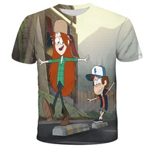 

2022 baby Boy clothes The New Gravity Children clothes 3D Print Cartoon T-shirt Kids Summer O-neck shirt Boy Girls Hip hop Tees