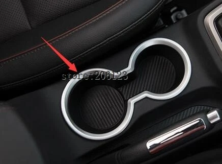 

FIT FOR 2014-2017 For Hyundai ix25 (creta) ABS Gear shift Panel Frame Decoration + Water Cup Holder Cover Trim Modling Garnish