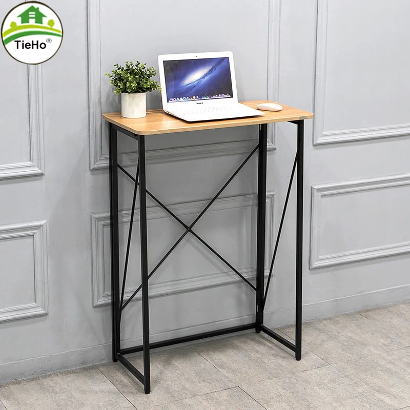 Simple Folding Table Standing Table Desk Standing Work Computer Desk Portable Home Writing for Notebook Furniture