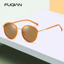 SUNWEAR 2019 новый роскошный круглый Для женщин поляризованных солнцезащитных очков марки в дизайнерской металлической оправе женские