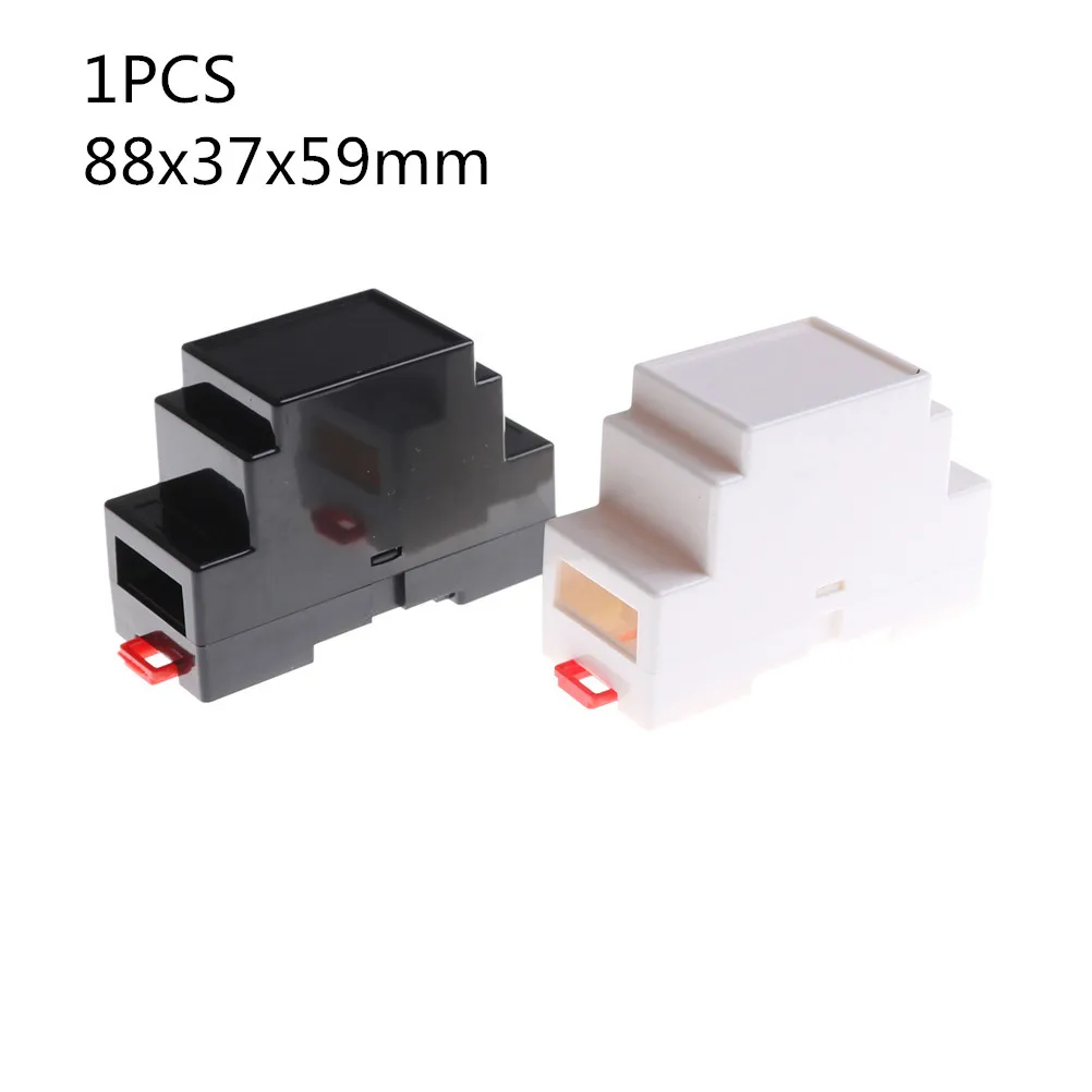 1 шт пластиковая коробка для электроники проекта чехол DIN Rail распределительная