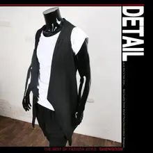 Весна и осень, стиль, мужской, без пряжки, дизайн, приталенный, универсальный, без рукавов, кардиган, модный, мужской жилет, жилет