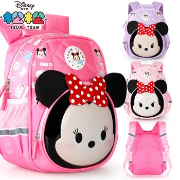 

Disney Minnie kindergarten schoolbag backpack air cushion shoulder 3-6 year old girl boy baby cute backpack children bookbag