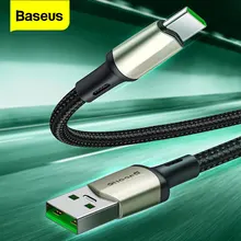 Câble USB de Type C Baseus pour cordon de chargeur rapide OPPO 5A VOOC câble de chargement USBC type-c pour Huawei Samsung Oneplus USB-C fil de données