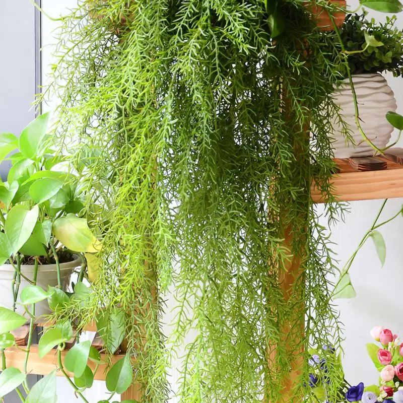 Искусственные растения Decore длинные сосновые иглы мягкая имитация ротанга виноградник домашнее декоративное растение украшение