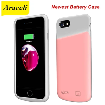 

Araceli For iPhone 6 6s 7 8 6 Plus 6s 7 Plus 8 Plus Battery Case High Capacity Bank Charger Cover Smart External Power Case