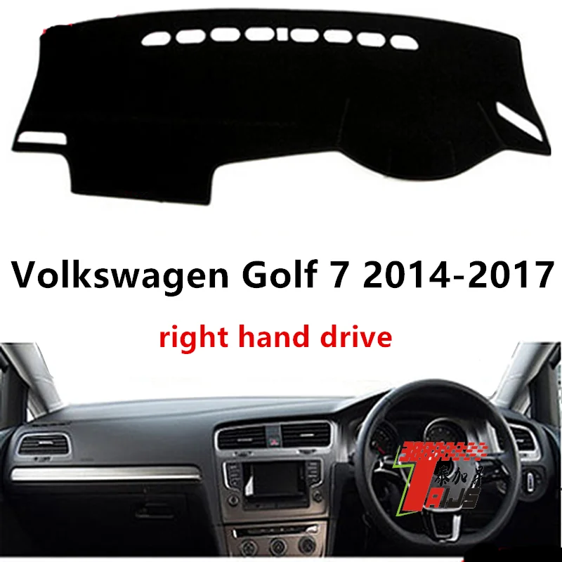 Taijs правая накладка приборной панели автомобиля для Volkswagen Golf 7- защитный полиэфирный коврик для приборной панели автомобиля для GOLF 7