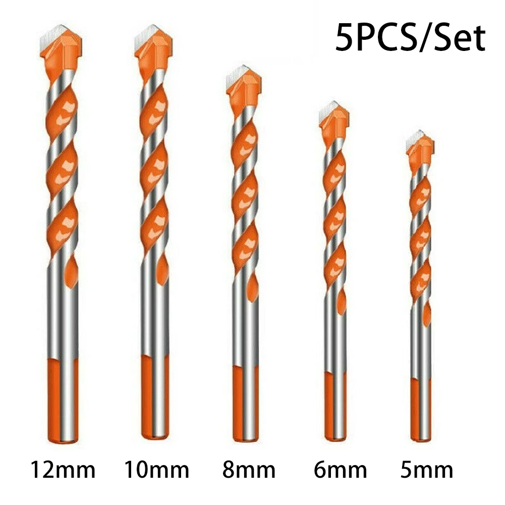 5 x Multifunctional Drill Bits Ceramic Glass Punching Hole Working Tool 6-12mm 5 x Multifunctional Drill Bits Ceramic Glass Punching Hole Working Tool 6-12mm