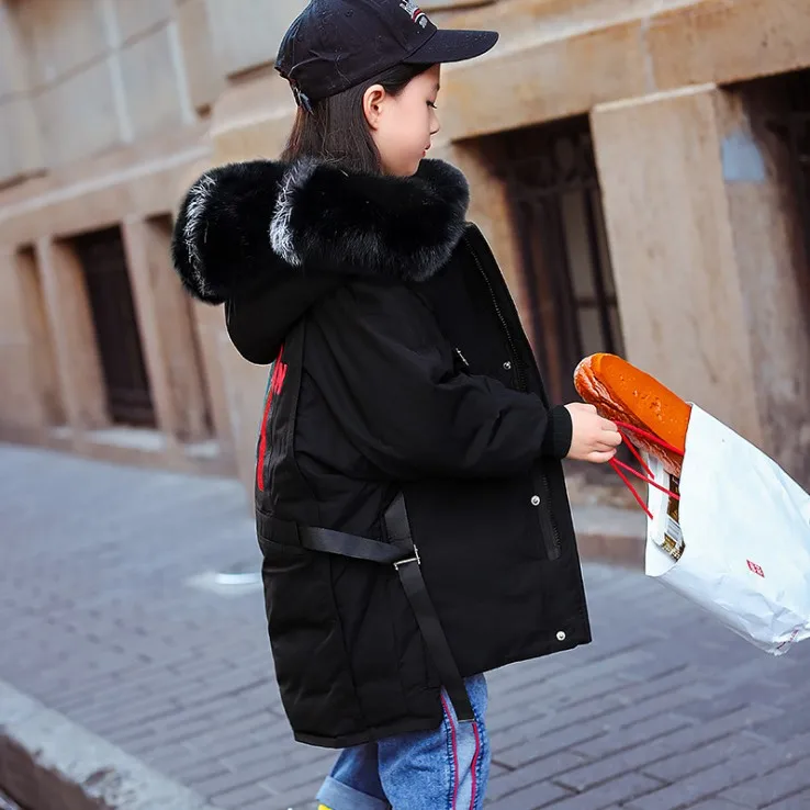 only jacket 120 г., новая зимняя теплая Модная куртка-пуховик с надписями для девочек, рост от 160 до см зимнее пальто для девочек модная детская зимняя куртка - Цвет: only jacket