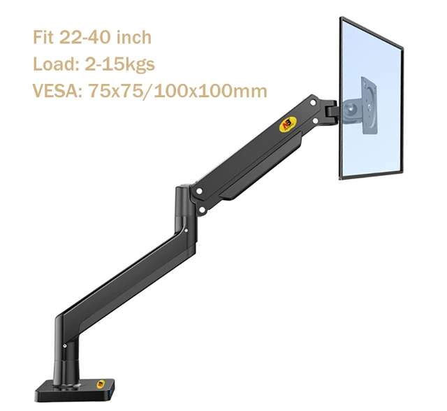 Dual Monitor Stand 32-40 Inch, Aluminum Gas Spring Arm Mount With