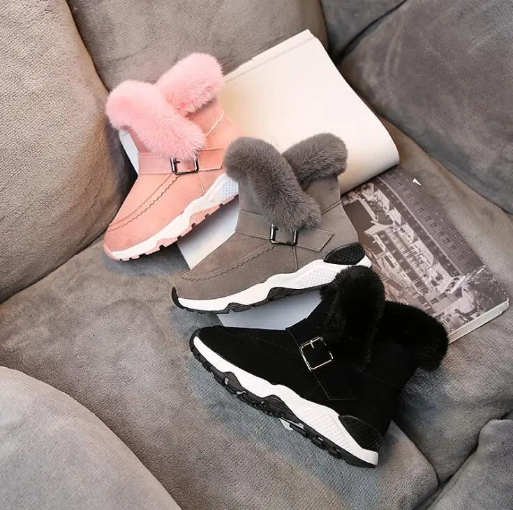 

Hot Sale Children's Snow Boots For Girls Boys Warm Martin Boots kids winter Fashion Casual Plush Child Baby Toddler Boot