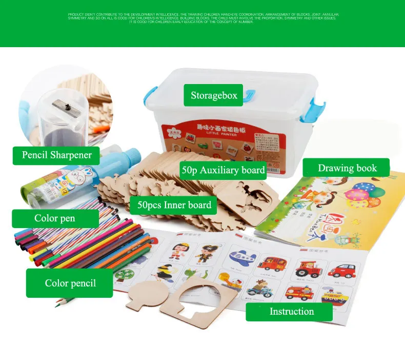 Baby Drawing Toys Coloring Board Children Creative Doodles Learning Animal Drafting Tool For Students Kids Drawing Tools gifts
