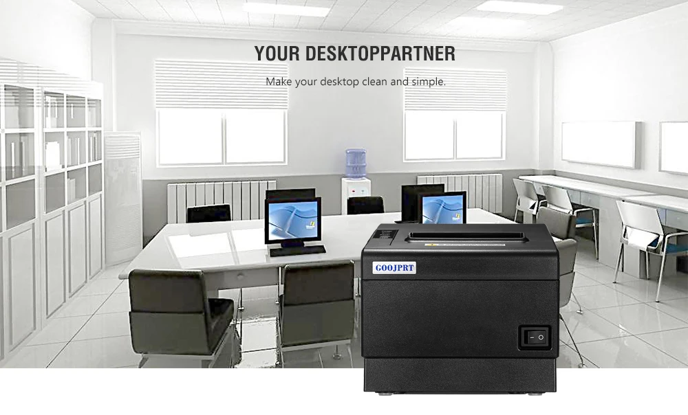 Goojprt Jp80h Ue 80mm Thermal Receipt Printer Pos Printer Usbb Serial Ports