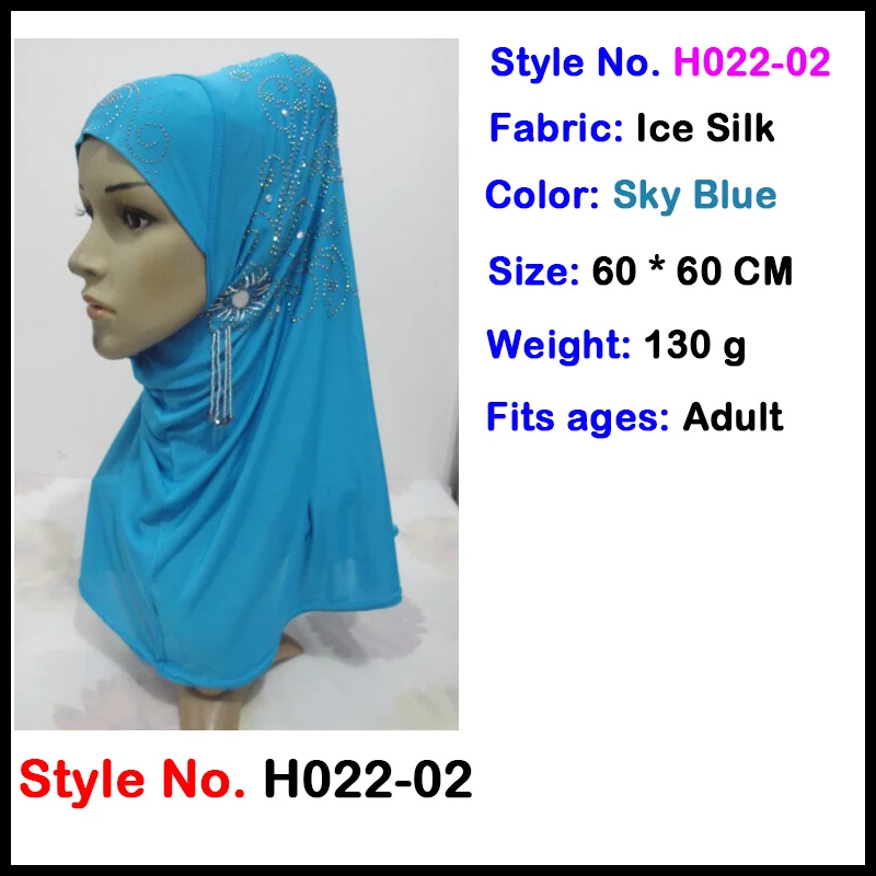 Мусульманский женский хиджаб Джерси Амира мгновенные шапки Малайзийский головной платок капот crinkle khimar головной шарф шапка Исламская одежда Новинка - Цвет: muslim hijab scarf