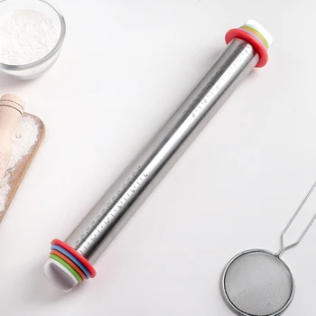 

Rolling pin with stops, confectionery 43 × 5.5 cm, working part 35 cm