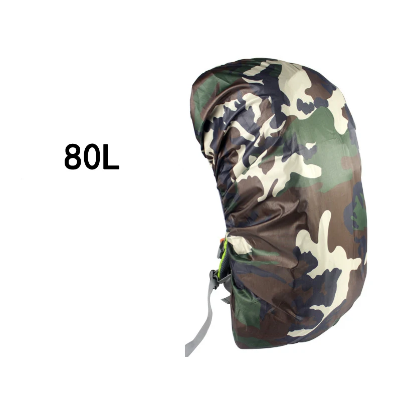 Jungle 80L 45L 60L 80L рюкзак дождевик водонепроницаемый чехол для сумки непромокаемый рюкзак защитный чехол для походов кемпинга Камуфляж черный оранжевый - Цвет: Jungle 80L