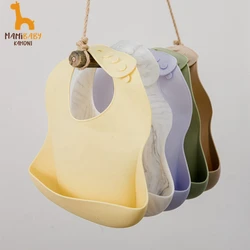 24 Styles Baby Silicone Bibs Adjustable Size Waterproof Bib For Newborn Boys&Girls Baby Soft Feeding Silicone Bibs Kids Supplise