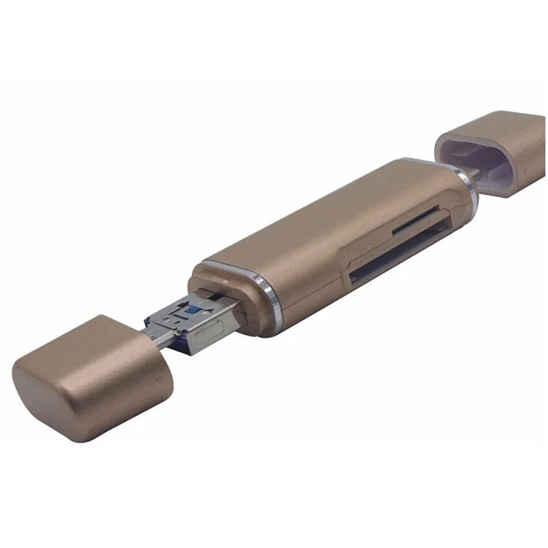 5 в 1 USB 3,1 тип-c TF micro карта памяти считыватель usb C micro usb телефон - Цвет: GD