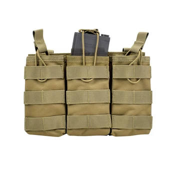 

Outdoor Military Tactical Molle Triple Magazine Pouches Hunting Equipment Magazine Storage Bag Durable Waterproof Nylon Hang Bag
