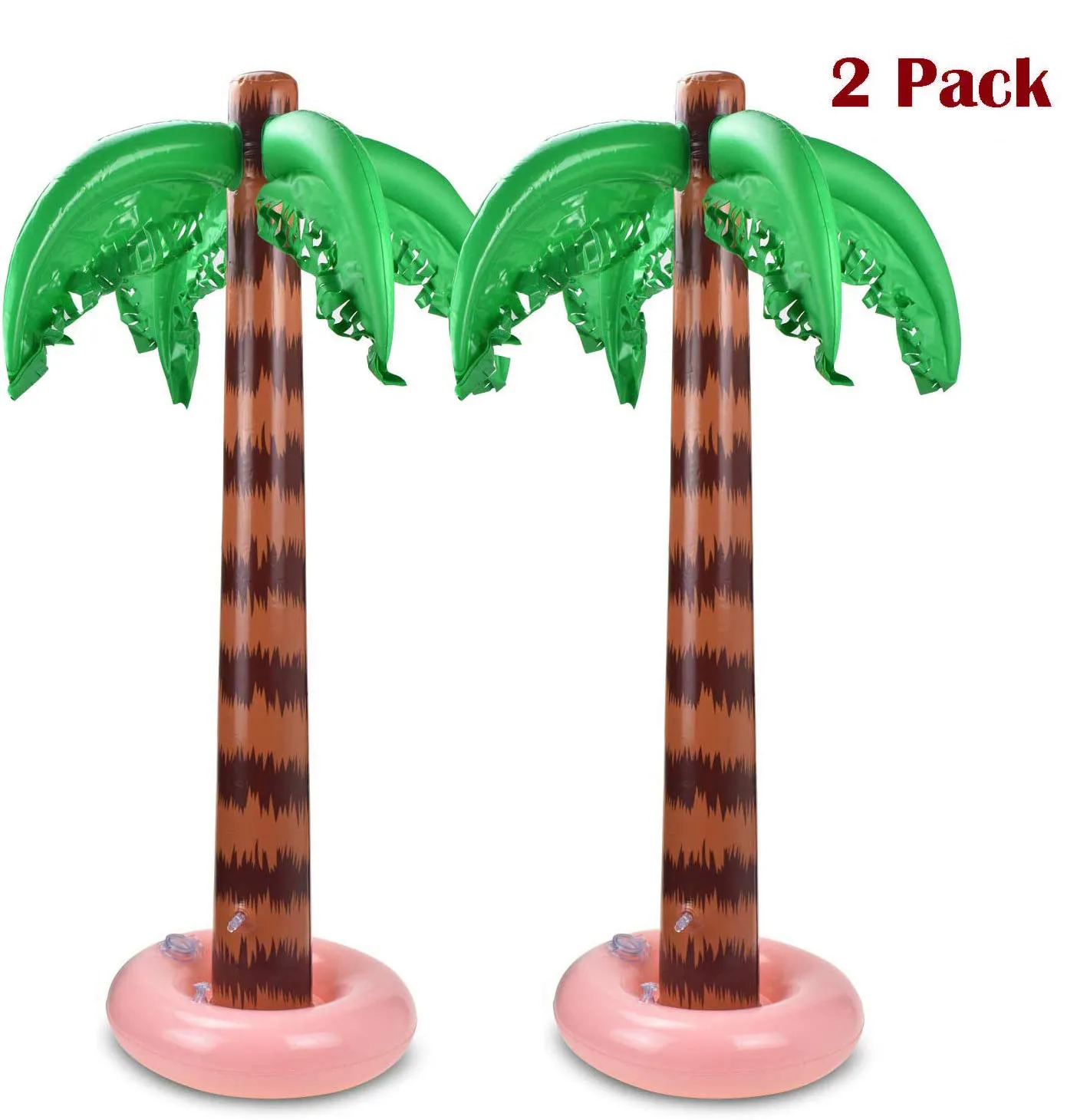 2 Pcs Inflatable Palm Tree 90 Cm Coconut Beach Party Toy Tropical Hawaiian Banquet Decoration Swimming Pool Supplies | Спорт и