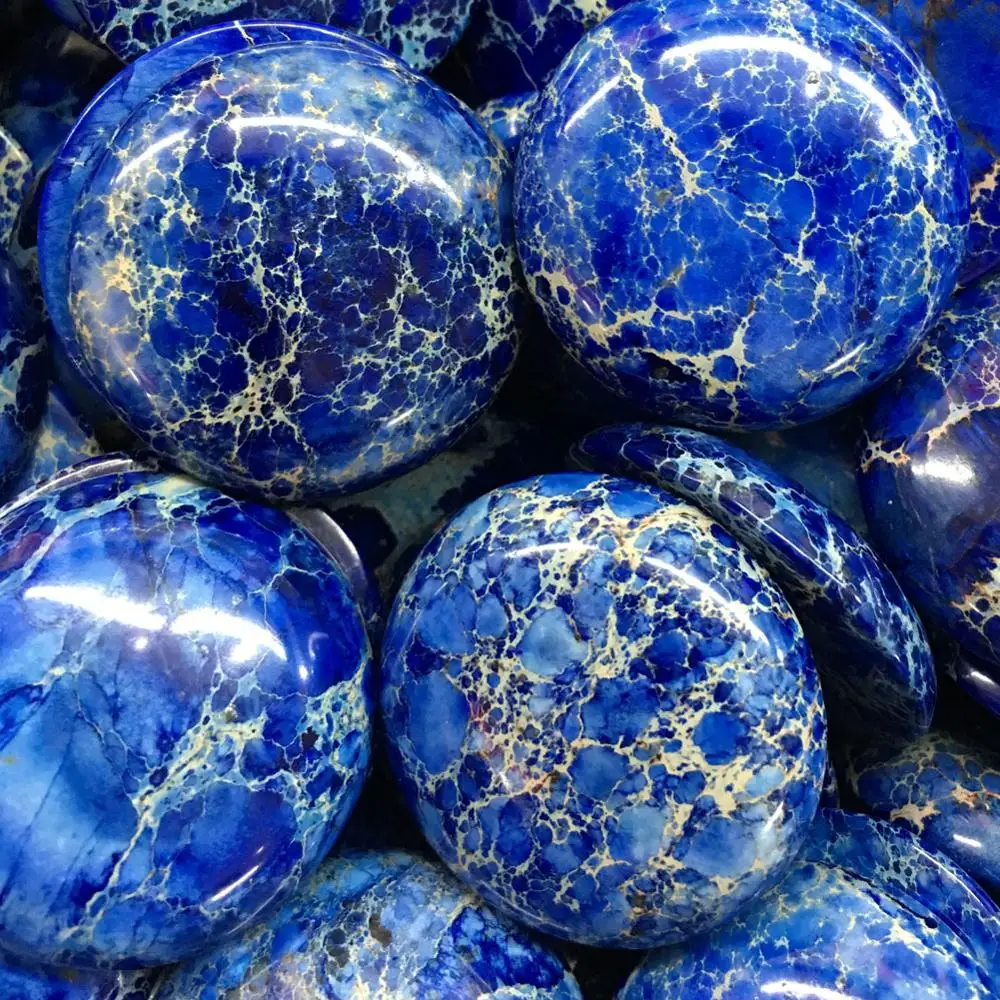 Бесплатная доставка Женская мода 30 мм красивый варисцит круглый кабошон кабина