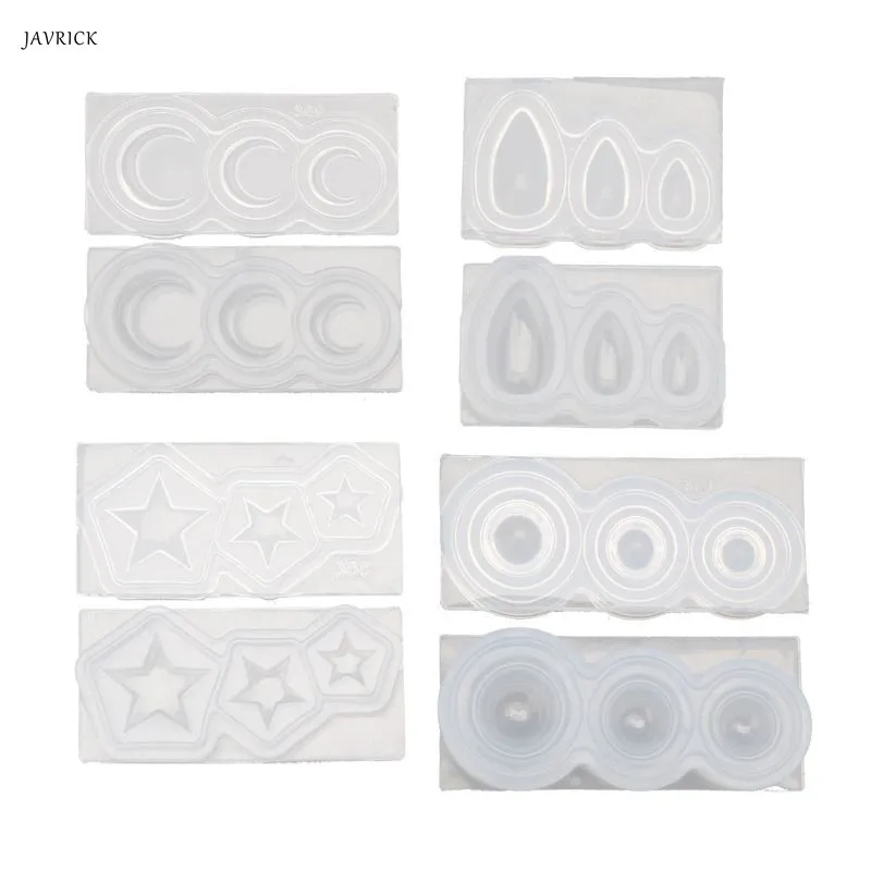 

Slilcone UV Resin Mold Moon Star Oval Ball Shape Pendant Jewelry Making Tools