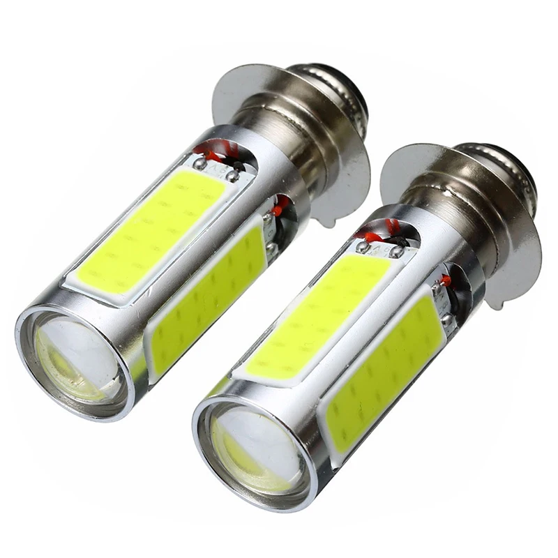 1PC H6M PX15d P15D25-1 E401 White COB LED Motor Bike/ATV Headlight Bulb Fog Light High Quality
