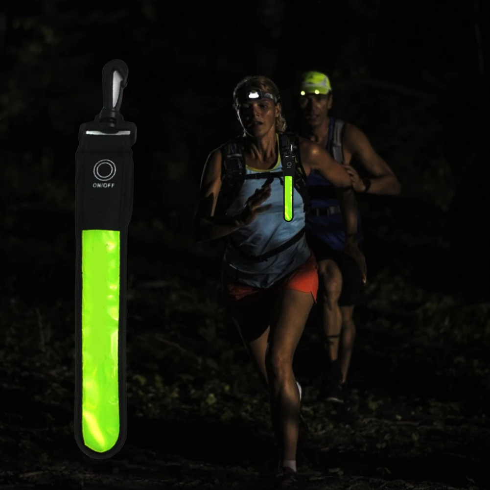 Bag LED Reflective Strap Safety Light Pendant For Outdoor Sports Riding Night Running Mountaineering 3