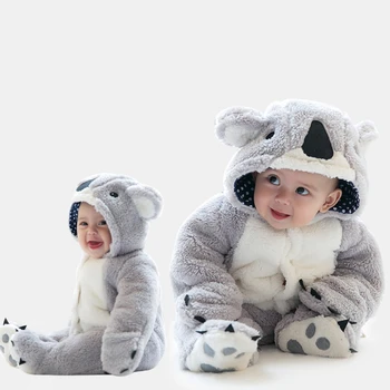 

Infant Footies Baby Clothes Jumpsuit Winter Warm Long sleeve Cotton Newborn Baby Boy Girl Clothes Animal Overall Pajamas