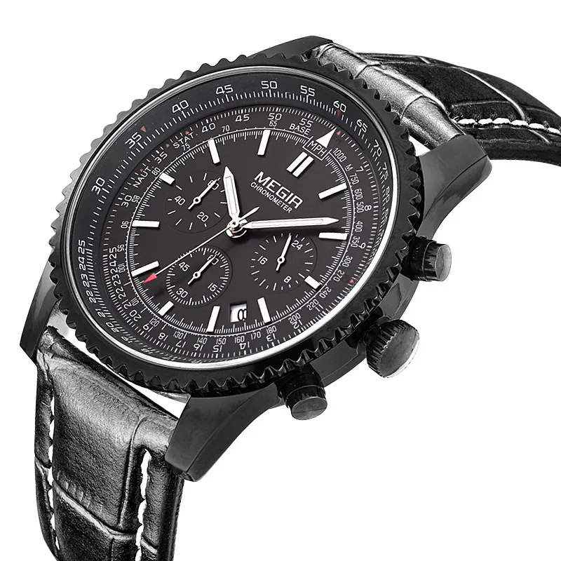 Мужские часы лучший бренд класса люкс водонепроницаемые 30 м из натуральной кожи японские кварцевые часы Seiko часы кварцевые